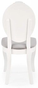Scaun Velo tapitat gri/alb- H96