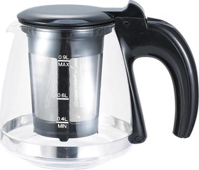 Set fierbator electric+ceainic FLORIA ZLN3581,Inox Negru Putere 2200W,