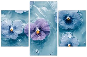 Tablou - Violete în apă (90x60 cm)