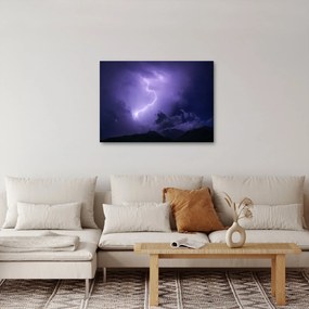 Tablou - cerul violet cu fulger (70x50 cm)