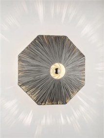 Aplica de perete cu design texturat ELVIO gri 45cm