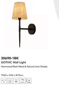 Aplica de perete design industrial Gothic