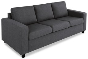 Canapea Scandinavian Choice C169Numărul de locuri: 3, Gri, Negru, 214x88x86cm, Tapiterie, Picioare: Plastic