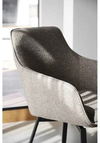 Set de scaune de sufragerie bej 2 buc. tapițat Alison – Rowico