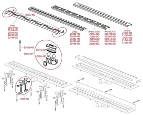 Rigola pentru dus Alcaplast, Simple, 650mm