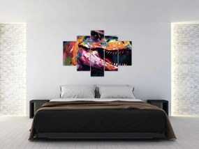 Tablou - Dinozaur, pictură (150x105 cm)