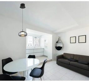 Lustră LED pe cablu Globo 15744H QUINTARA LED/6W/230V negru