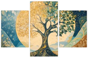 Tablou – Arborele vieții în lună (90x60 cm)