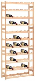 Suport pentru sticle de vin, 77 sticle, lemn de pin