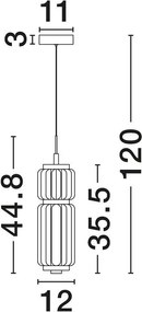 Pendul LED stil modern LIESSA