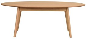 Măsuță de cafea în culoare naturală cu aspect de lemn de stejar 130x65 cm Yumi - Rowico