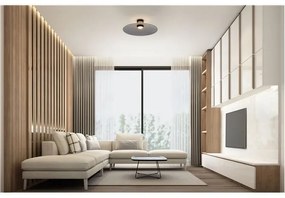 Plafoniera LED design modern POLIFEMO fumuriu, 60cm