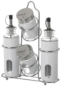 Recipiente pentru ulei și oțet cu suport 4 buc. – Casa Selección