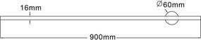 Aplica de perete LED pivotanta design liniar TROY 90cm
