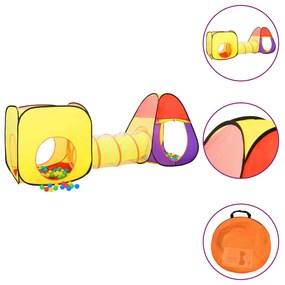 Cort de joaca pentru copii, multicolor, 255x80x100 cm