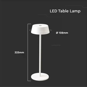 Lampă LED de birou, încărcabilă, tactilă, reglabilă, 2W, 5V, IP54, albă