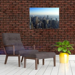 Tablou pe sticlă - Manhattan de zi (70x50 cm)
