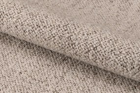MAZZONI EXPORT RODERIC Bej Latte (material Monza 60)/cadru stejar lăcuit - SCAUN BOUCLÉ DE LEMN RETRO