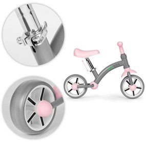 Bicicleta Jogging cu roți EVA scaun reglabil gri