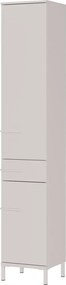 Dulap de baie crem înalt/îngust cu aspect mat 34x190 cm Laurino – Germania