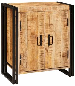 vidaXL Dulap de noapte Maro 38 x 33 x 58 cm Lemn de mango brut