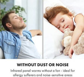 Klarstein Wonderwall Air Art Smart, încălzitor cu infraroșu, 80 x 60 cm, 500 W, aplicație, pădure