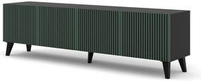Masă TV F 4D 200 Rowanna (Negru + Verde închis). 1125086