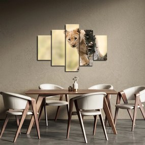 Tablou cu pui de leu (150x105 cm)