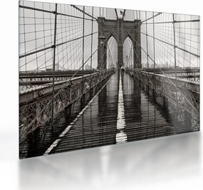 Tablou pe sticlă - Podul Brooklyn (70x50 cm)