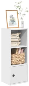 vidaXL Bibliotecă, alb, 31x24x77 cm, lemn prelucrat