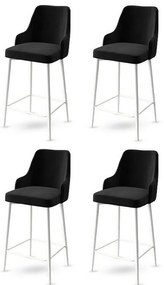 Set de scaune de bar Enox Black and White, 4 buc., 4 buc