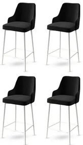 Set de scaune de bar Enox Black and White, 4 buc., 4 buc