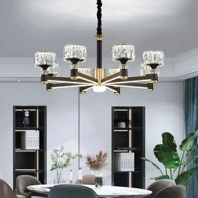 Lustra led cristal Reina, 8 Brate