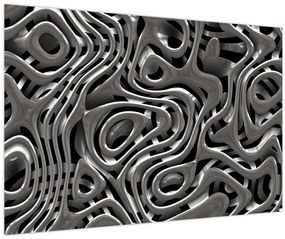 Tablou - Abstractizare metalică (90x60 cm)