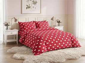Lenjerie de pat bumbac Lovestar rosie