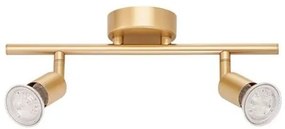 Aplica de perete/tavan cu 2 spoturi design minimalist LUP aurie