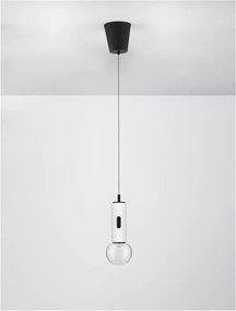 Pendul LED design minimalist CHRONOS alb