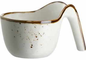 Mäser Bol Gourmet Pintar Puncte maro alb 9 x 5,5cm, S