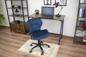 OFERTA Scaun de birou albastru inchis NOTO VELVET II. calitate