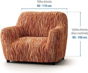 Gaico Huse bielastice UNIVERSO NOU dungi cărămizii fotoliu (l. 60 - 110 cm)