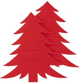 Orion Pungă pentru tacâmuri Stromek roșie, 18 x 18cm, set de 2 bucăți