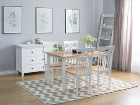 Set 2 buc scaune de sufragerie Houza (alb). 1080171