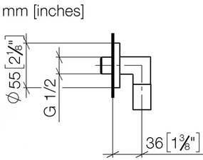 Conector dus, Dornbracht, negru mat, 28450625-33