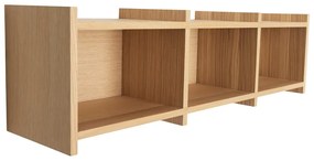 Raft în culoare naturală etajat cu aspect de lemn de stejar 80 cm Focal – Hübsch