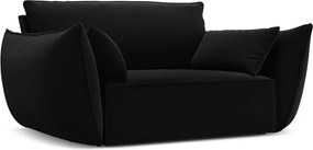 Fotoliu negru cu tapițerie din catifea Vanda – Mazzini Sofas