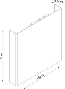 Sollux SL.2011 - Aplică de perete VANTA 2xG9/8W/230V crem
