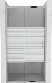 Mexen Apia uși de duș glisante 90 cm, benzi, crom - 845-090-000-01-20