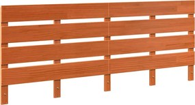 vidaXL Tăblie cap Maroniu cerat 200,5 x 3 x 80 cm Lemn de pin masiv