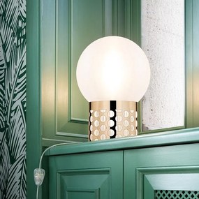 Veioza design Glam Retro realizata manual Atmosfera Medium Gold