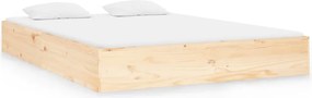 vidaXL Cadru de pat, 140x190 cm, lemn masiv de pin